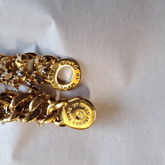 MARC by MARC Jacobs Chunky Bracelet MISSING STONES Click Lock CELEB STYLE BLUE - Picture 3 of 7